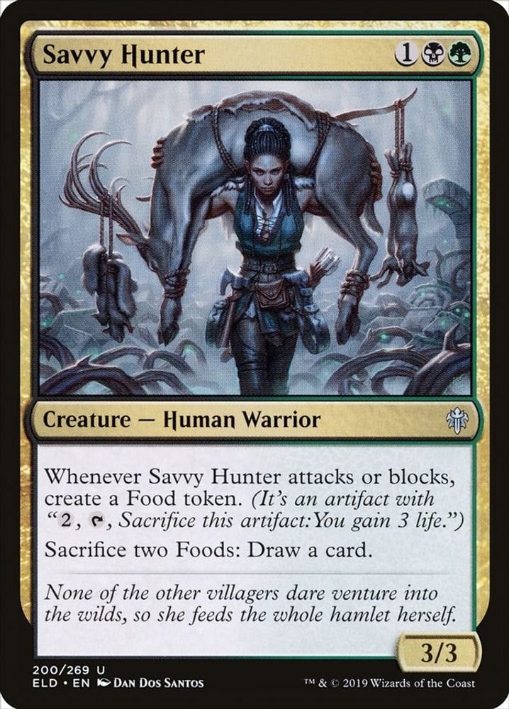 2019 Magic: The Gathering: Throne of Eldraine (ELD) - Savvy Hunter (#200, Uncommon) (, Near Mint)