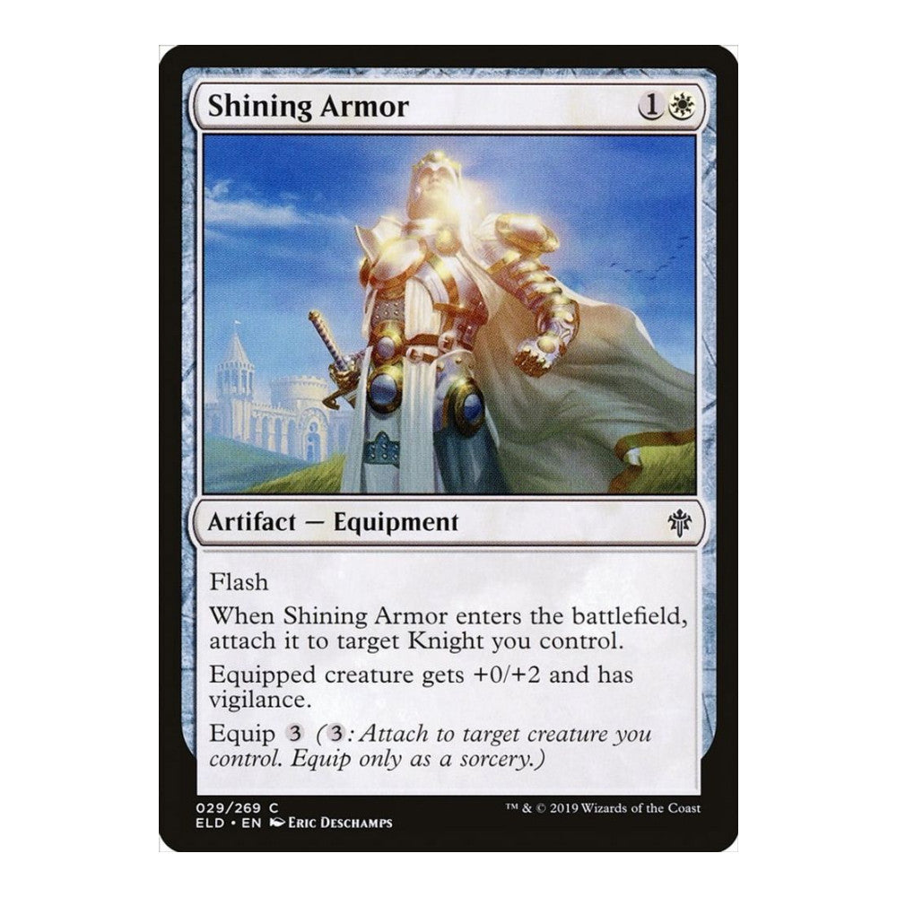 2019 Magic: The Gathering: Throne of Eldraine (ELD) - Shining Armor (#29, Common) (, Near Mint)