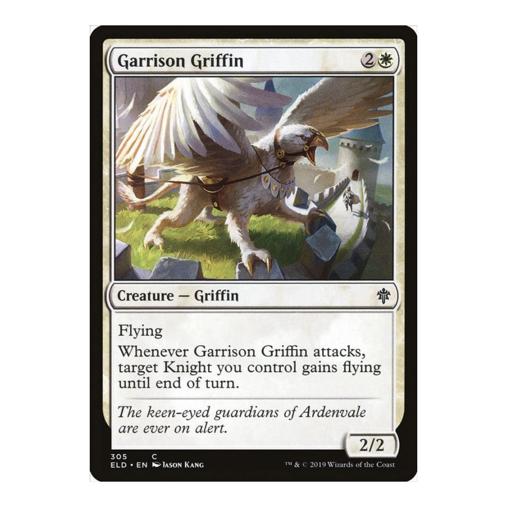 2019 Magic: The Gathering: Throne of Eldraine (ELD) - Garrison Griffin (#305, Common) (, Near Mint)