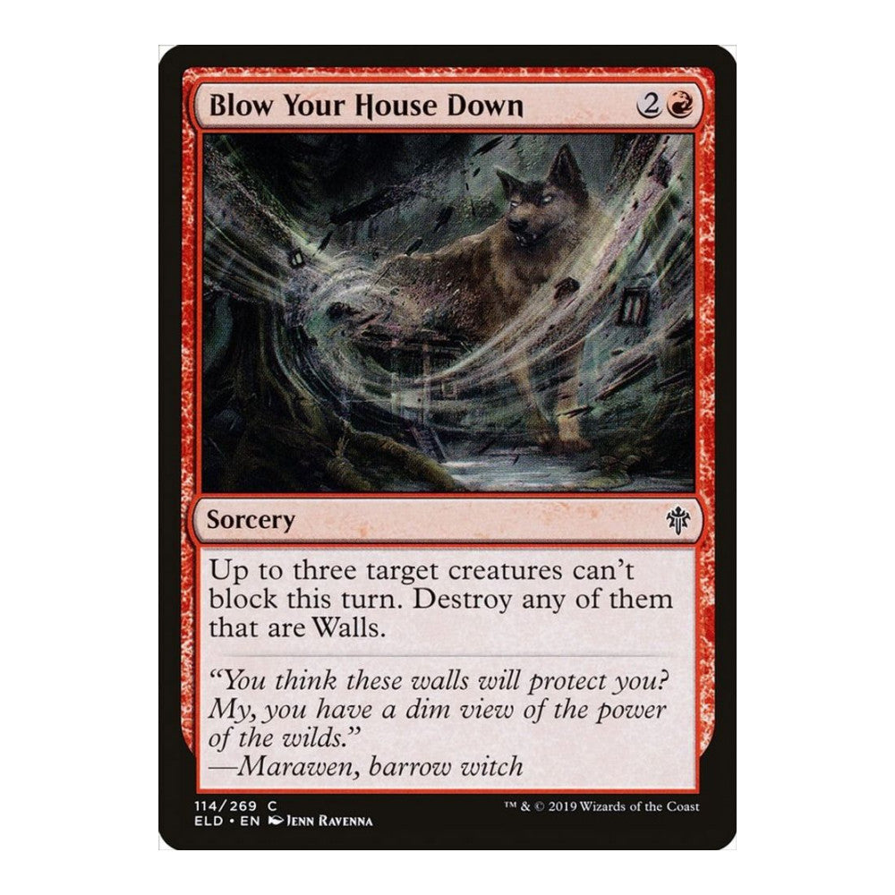 Blow Your House Down - Throne of Eldraine () - Near Mint -