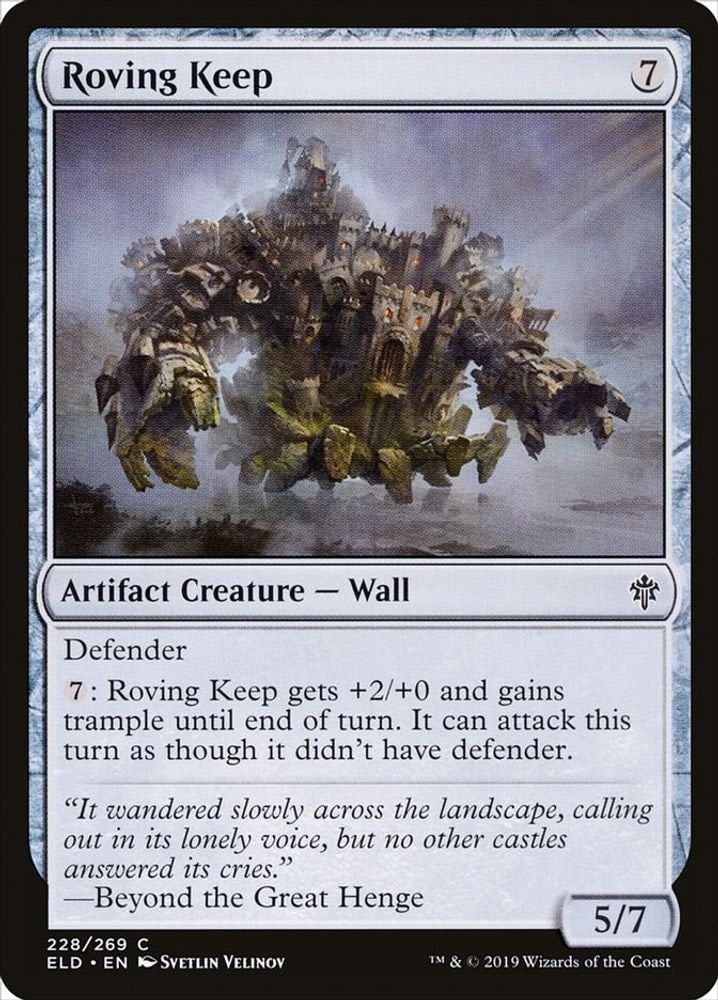 2019 Magic: The Gathering: Throne of Eldraine (ELD) - Roving Keep (#228, Common) (, Near Mint)