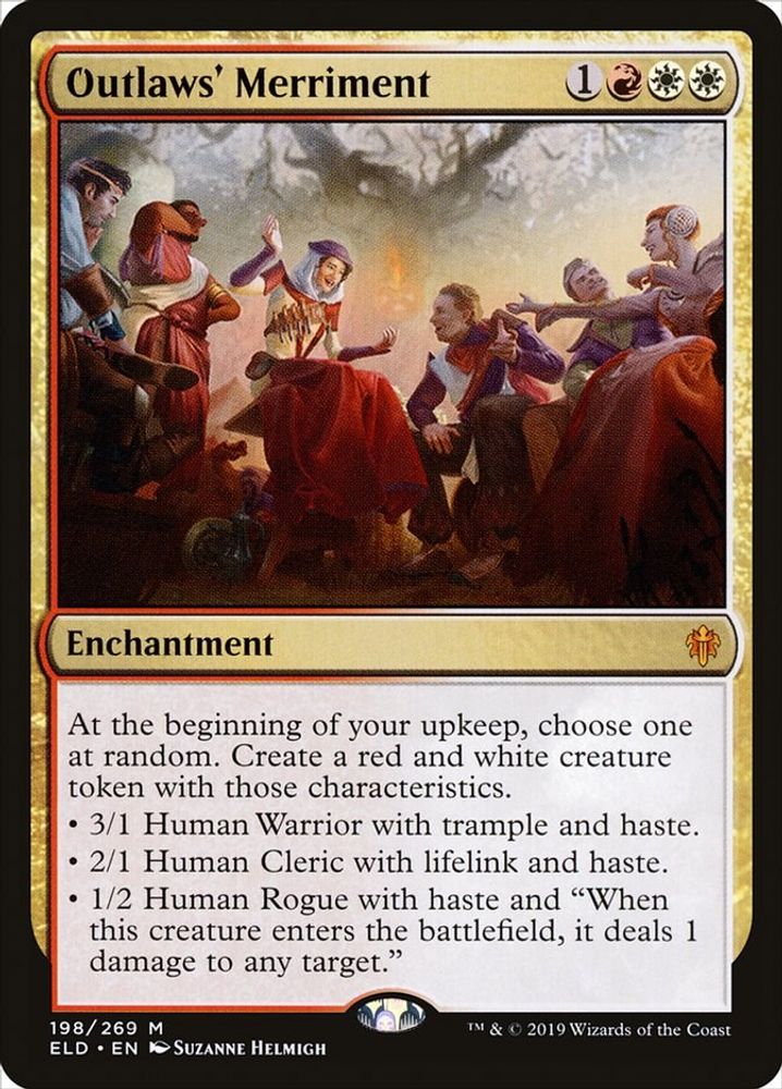 2019 Magic: The Gathering: Throne of Eldraine (ELD) - Outlaws Merriment (#198, Mythic Rare) (, Near Mint)
