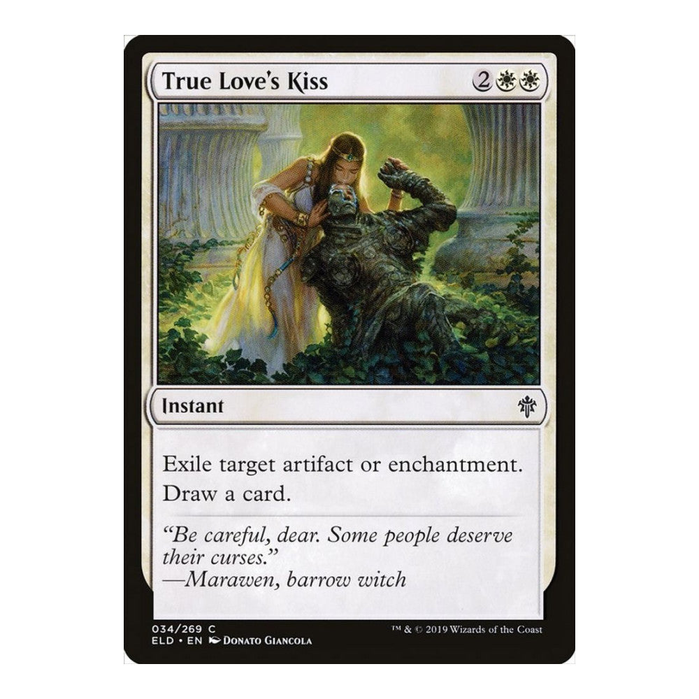 2019 Magic: The Gathering: Throne of Eldraine (ELD) - True Loves Kiss (#34, Common) (, Near Mint)