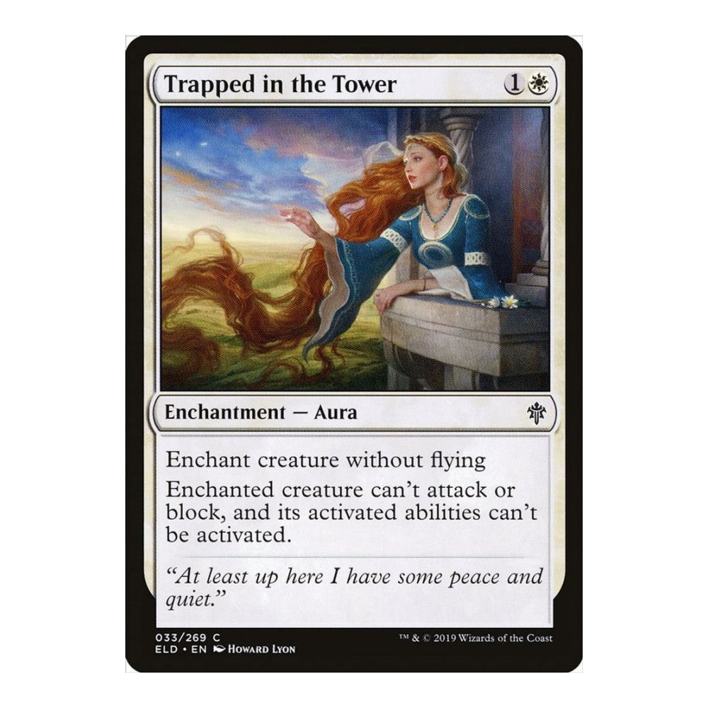 2019 Magic: The Gathering: Throne of Eldraine (ELD) - Trapped in the Tower (#33, Common) (, Near Mint)
