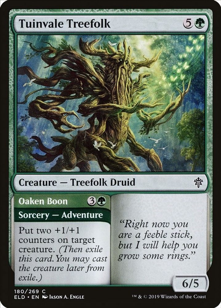 2019 Magic: The Gathering: Throne of Eldraine (ELD) - Tuinvale Treefolk (#180, Common) (, Near Mint)