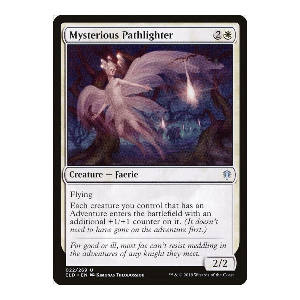 2019 Magic: The Gathering: Throne of Eldraine (ELD) - Mysterious Pathlighter (#22, Uncommon) (, Near Mint)