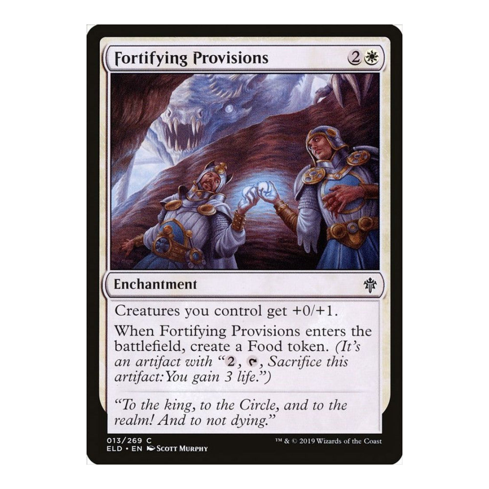2019 Magic: The Gathering: Throne of Eldraine (ELD) - Fortifying Provisions (#13, Common) (, Near Mint)