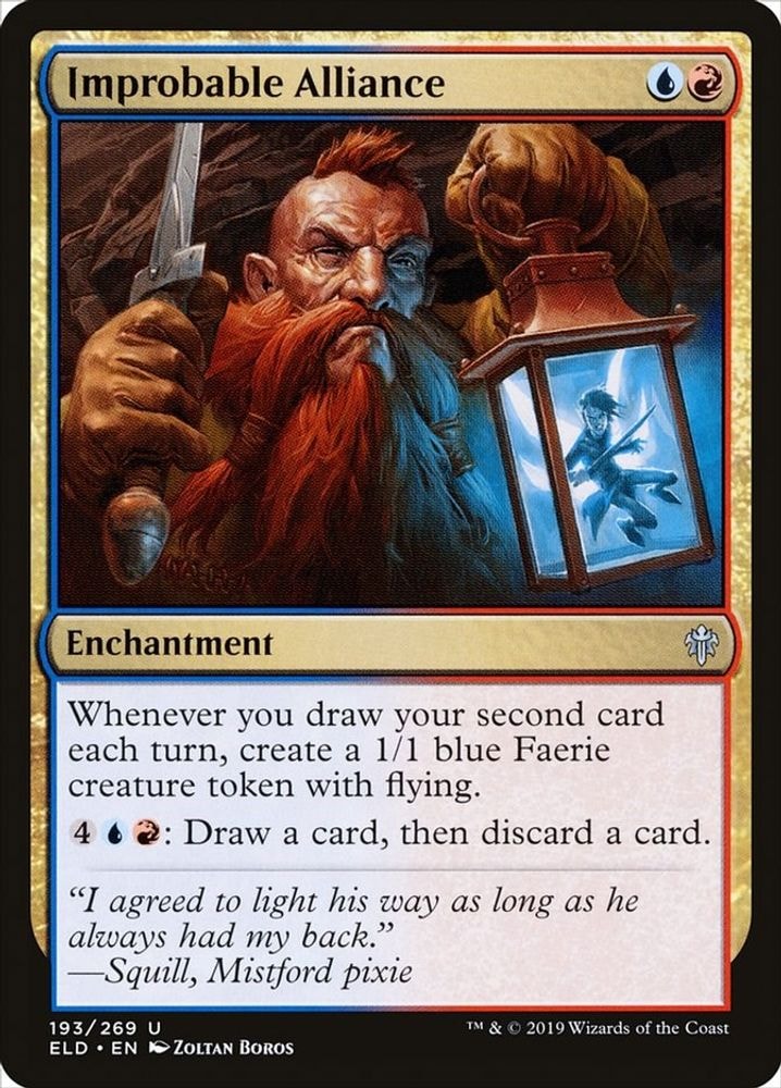 2019 Magic: The Gathering: Throne of Eldraine (ELD) - Improbable Alliance (#193, Uncommon) (, Near Mint)