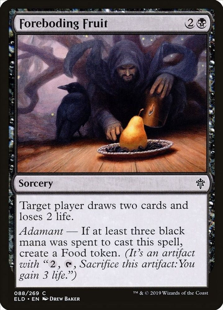 2019 Magic: The Gathering: Throne of Eldraine (ELD) - Foreboding Fruit (#88, Common) (, Near Mint)