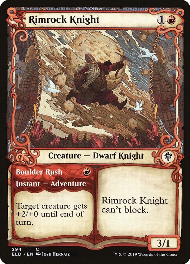 2019 Magic: The Gathering: Throne of Eldraine (ELD) - Rimrock Knight Showcase (#294, Common) (, Near Mint)