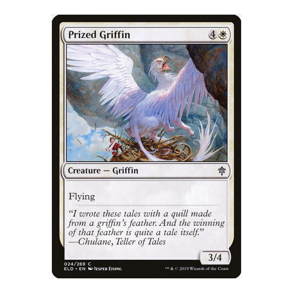 2019 Magic: The Gathering: Throne of Eldraine (ELD) - Prized Griffin (#24, Common) (Foil, Near Mint)
