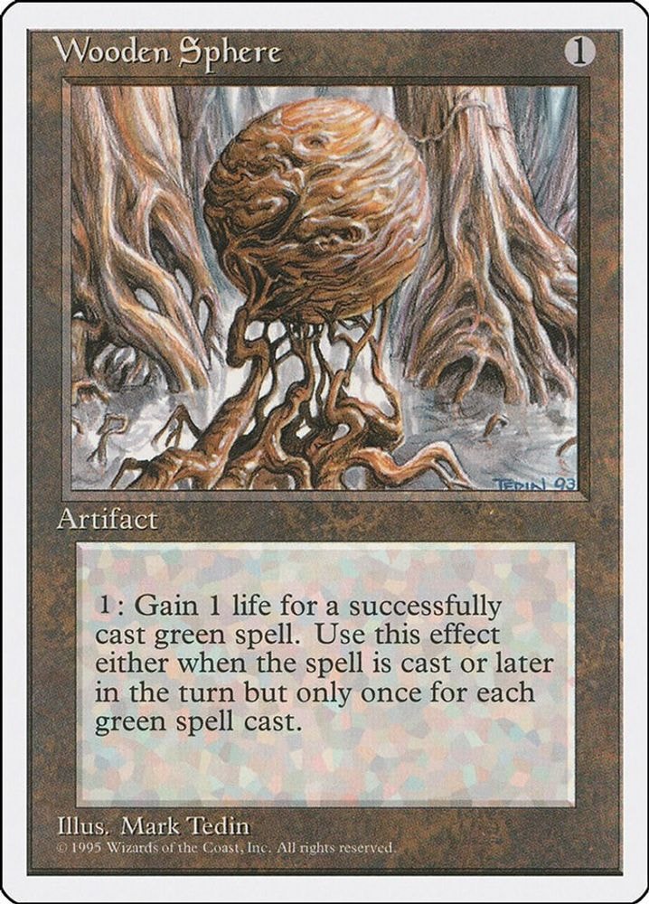 1995 Magic: The Gathering: Fourth Edition (4ED) - Wooden Sphere (#359, Uncommon) (, Near Mint)