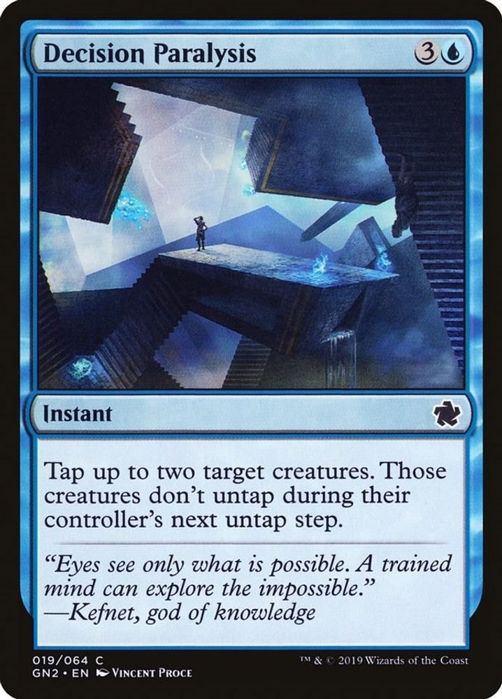 2019 Magic: The Gathering: Magic Game Night 2019 (GN2) - Decision Paralysis (#19, Common) (, Near Mint)