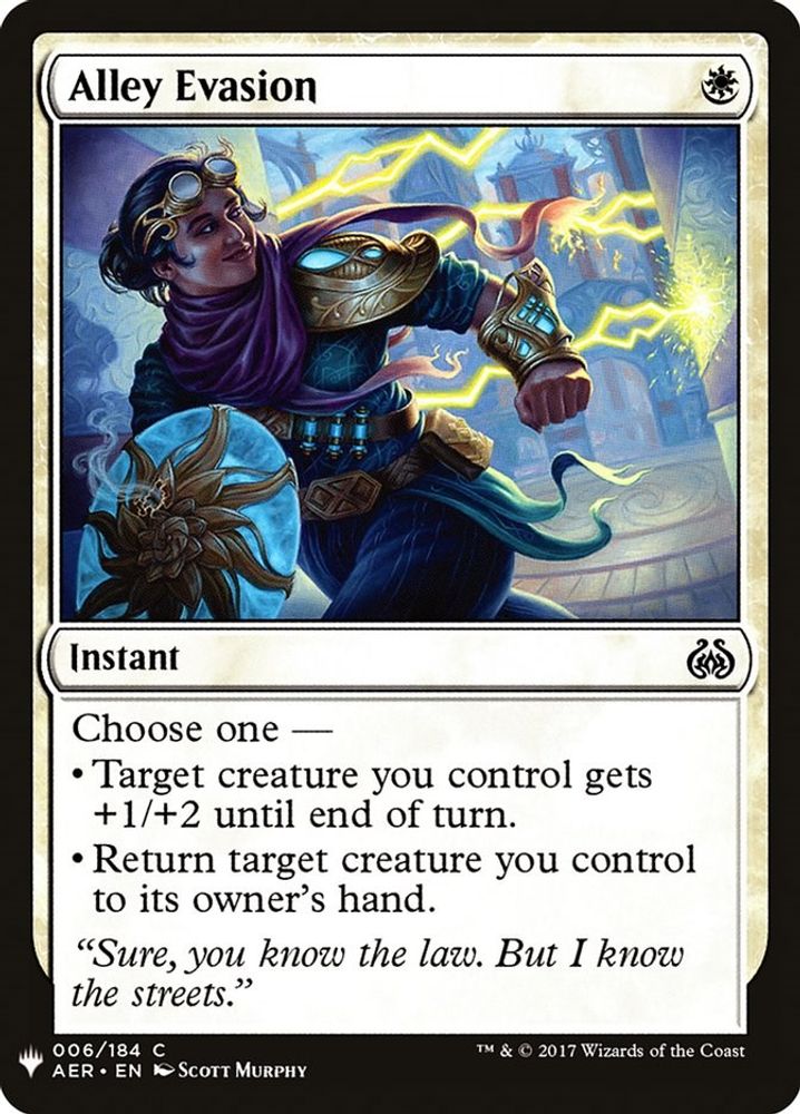 2026 Magic: The Gathering: The List Reprints (LIST) - Alley Evasion (#AER-6, Common) (, Near Mint)