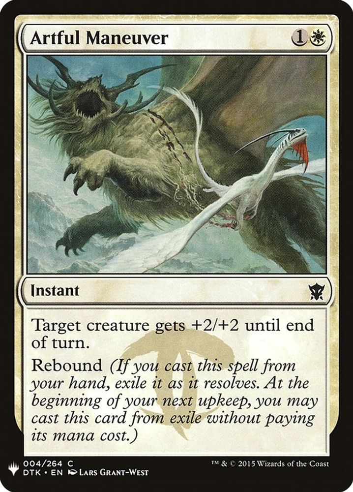 2026 Magic: The Gathering: The List Reprints (LIST) - Artful Maneuver (#DTK-4, Common) (, Near Mint)
