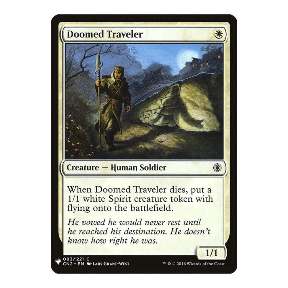 2026 Magic: The Gathering: The List Reprints (LIST) - Doomed Traveler (CN2) (#83, Common) (, Near Mint)
