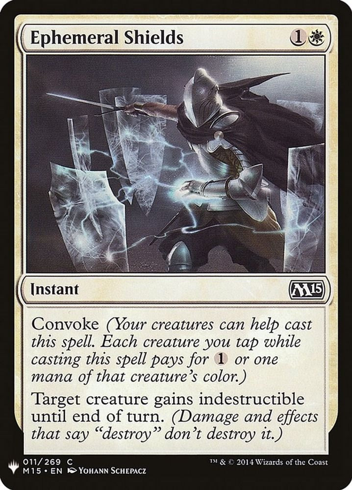 2026 Magic: The Gathering: The List Reprints (LIST) - Ephemeral Shields (#11, Common) (, Near Mint)