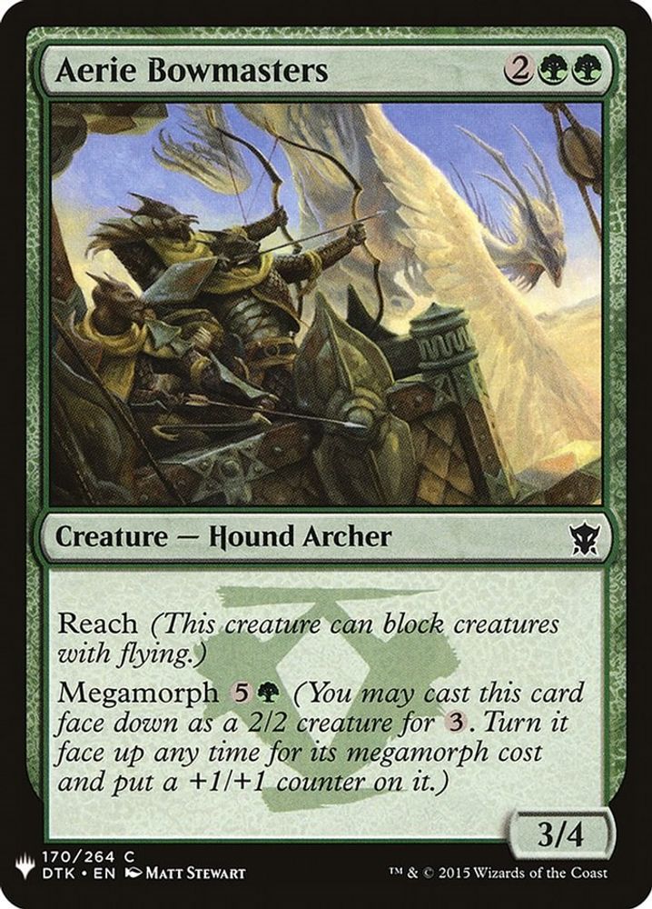 2026 Magic: The Gathering: The List Reprints (LIST) - Aerie Bowmasters (#DTK-170, Common) (, Near Mint)