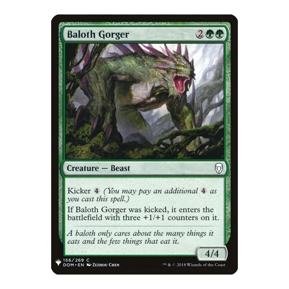 2026 Magic: The Gathering: The List Reprints (LIST) - Baloth Gorger (#156, Common) (, Near Mint)