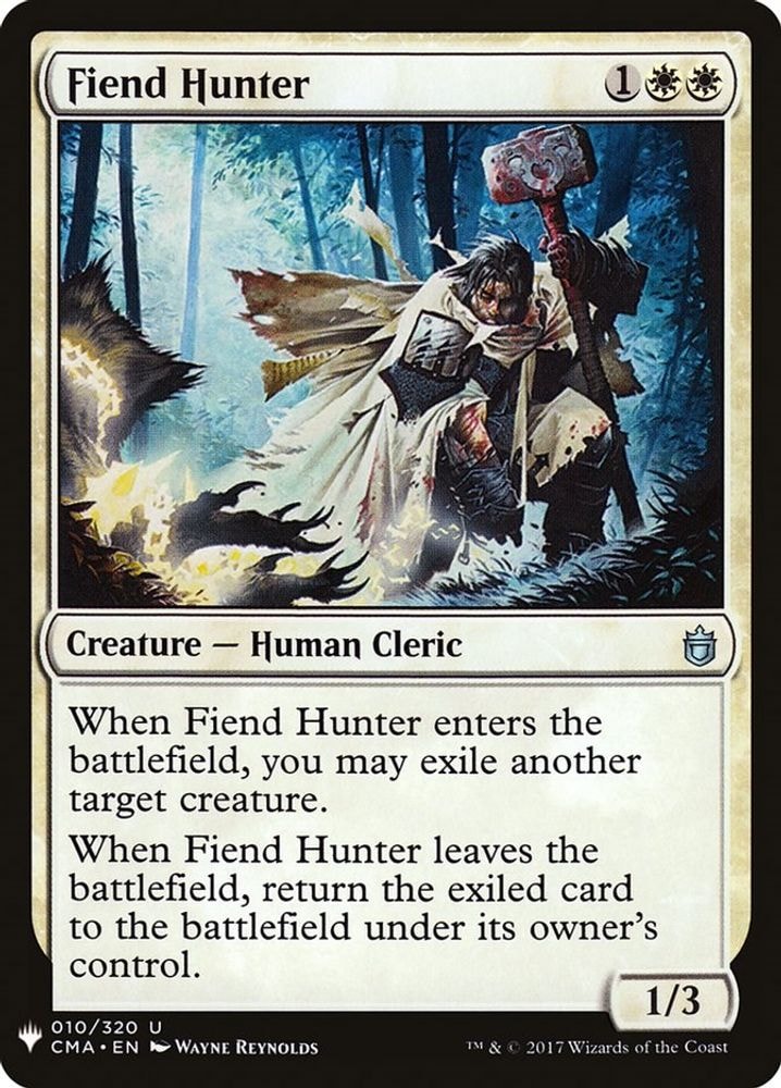 2026 Magic: The Gathering: The List Reprints (LIST) - Fiend Hunter (#10, Uncommon) (, Near Mint)