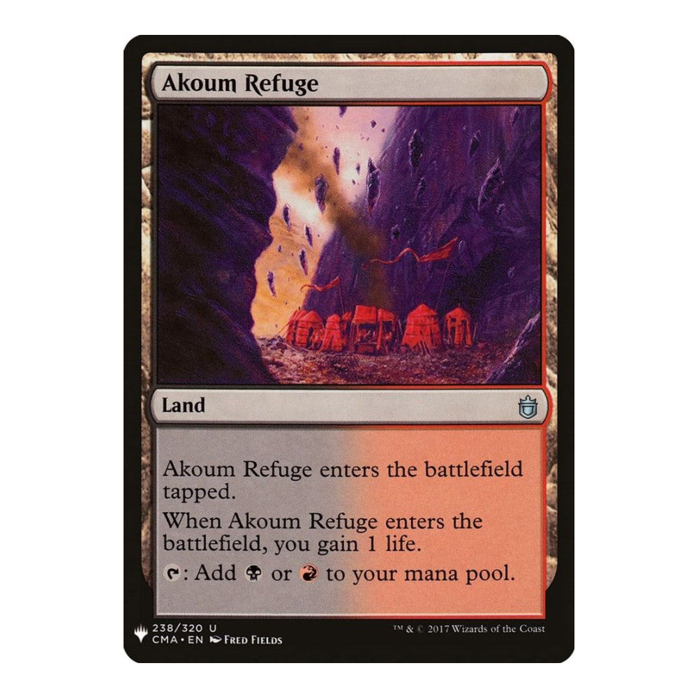 2026 Magic: The Gathering: The List Reprints (LIST) - Akoum Refuge (#238, Uncommon) (, Near Mint)