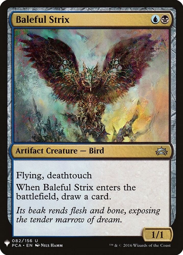 2026 Magic: The Gathering: The List Reprints (LIST) - Baleful Strix (#82, Uncommon) (, Near Mint)