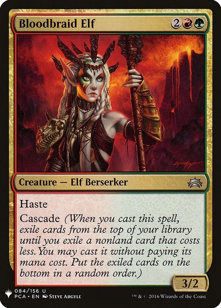 2026 Magic: The Gathering: The List Reprints (LIST) - Bloodbraid Elf (#PCA-84, Uncommon) (, Near Mint)