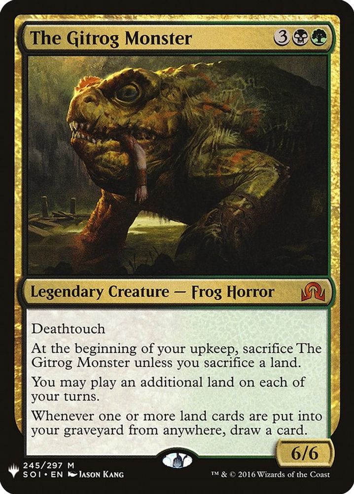 2026 Magic: The Gathering: The List Reprints (LIST) - The Gitrog Monster (#SOI-245, Mythic Rare) (, Near Mint)