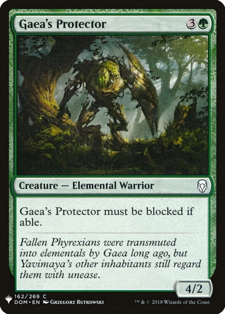 2026 Magic: The Gathering: The List Reprints (LIST) - Gaea's Protector (#162, Common) (, Near Mint)