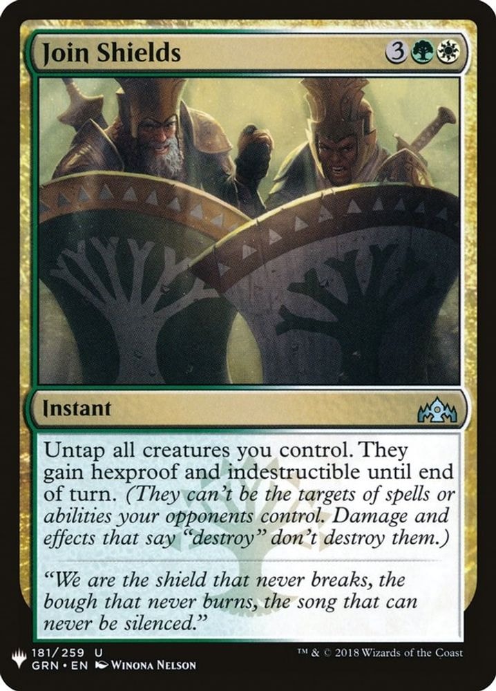 2026 Magic: The Gathering: The List Reprints (LIST) - Join Shields (#181, Uncommon) (, Near Mint)