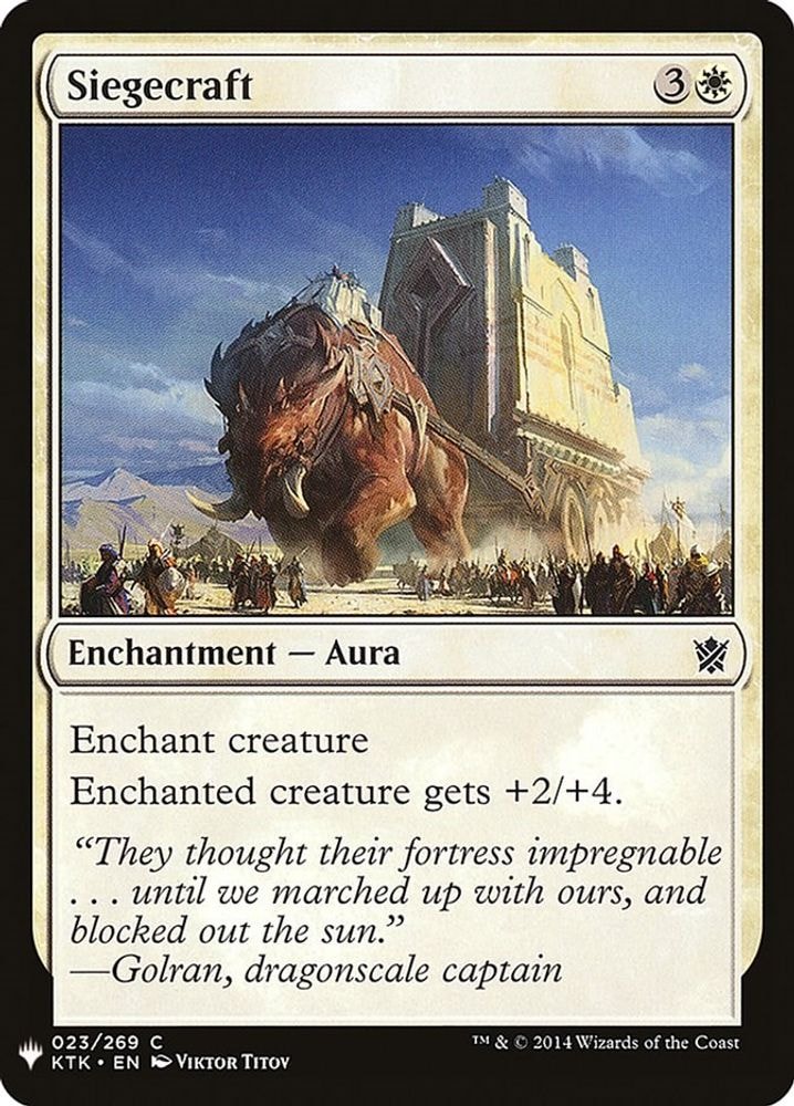 2026 Magic: The Gathering: The List Reprints (LIST) - Siegecraft (#23, Common) (, Near Mint)