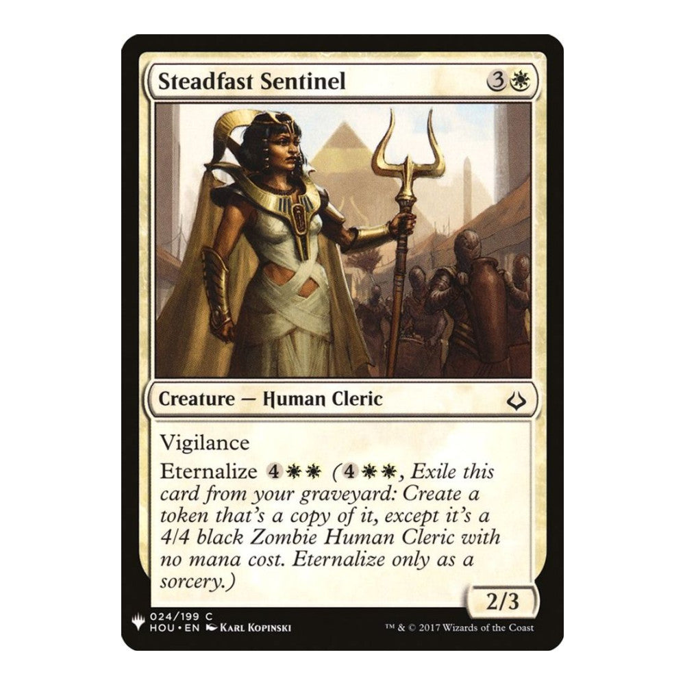 2026 Magic: The Gathering: The List Reprints (LIST) - Steadfast Sentinel (#24, Common) (, Near Mint)