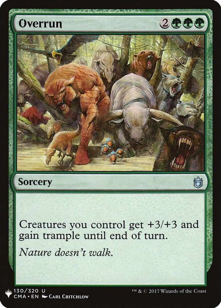 2026 Magic: The Gathering: The List Reprints (LIST) - Overrun (#CMA-130, Uncommon) (, Near Mint)