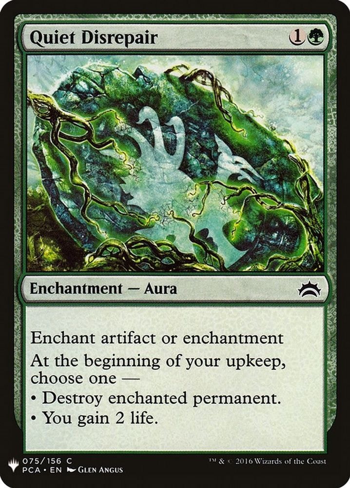 2026 Magic: The Gathering: The List Reprints (LIST) - Quiet Disrepair (#75, Common) (, Near Mint)
