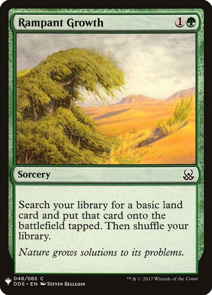 2026 Magic: The Gathering: The List Reprints (LIST) - Rampant Growth (#48, Common) (, Near Mint)