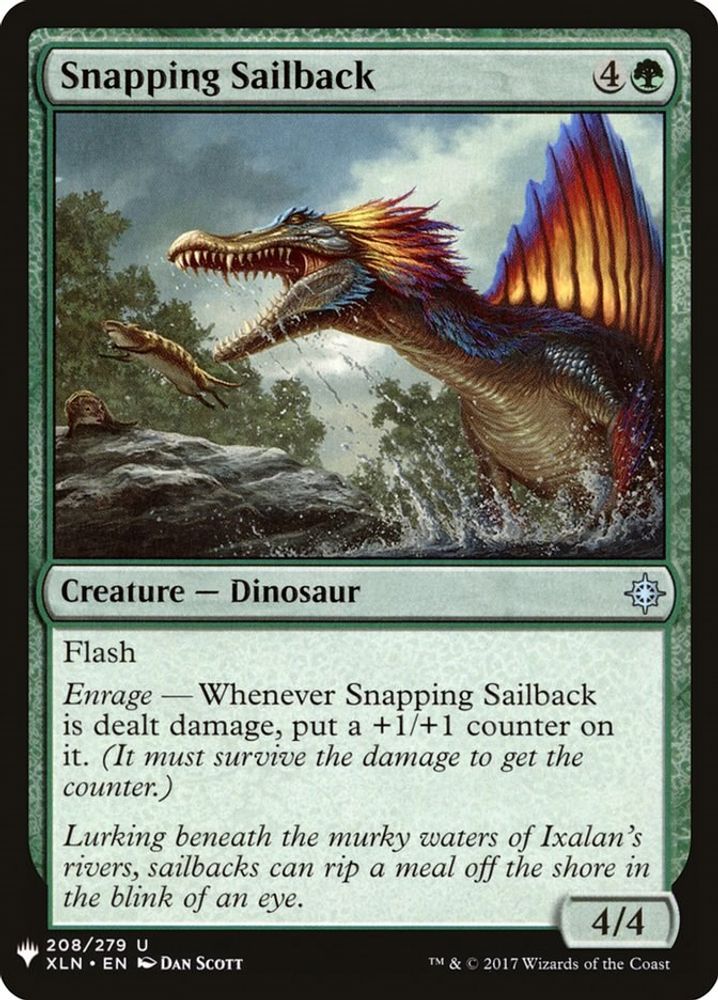 2026 Magic: The Gathering: The List Reprints (LIST) - Snapping Sailback (#XLN-208, Uncommon) (, Near Mint)