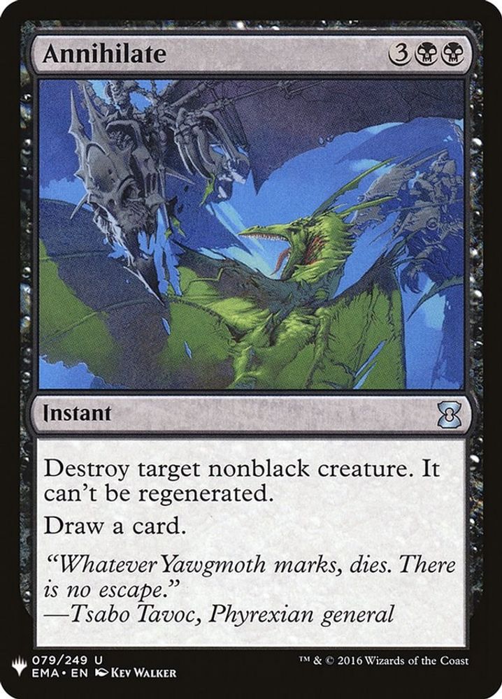 2026 Magic: The Gathering: The List Reprints (LIST) - Annihilate (#EMA-79, Uncommon) (, Near Mint)
