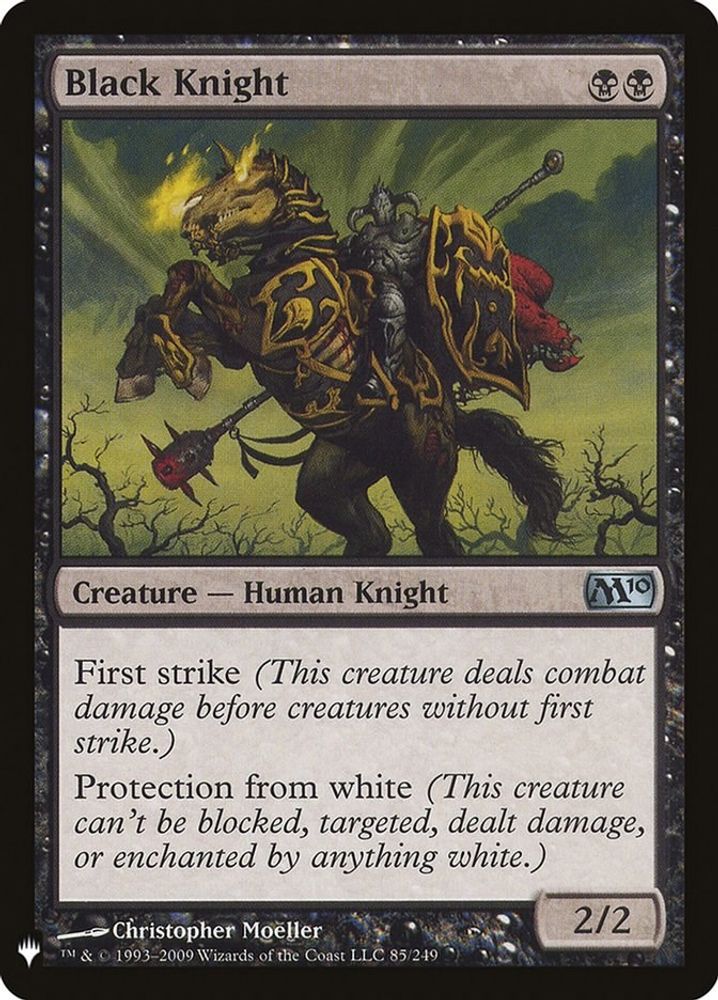 2026 Magic: The Gathering: The List Reprints (LIST) - Black Knight (#M10-85, Uncommon) (, Near Mint)