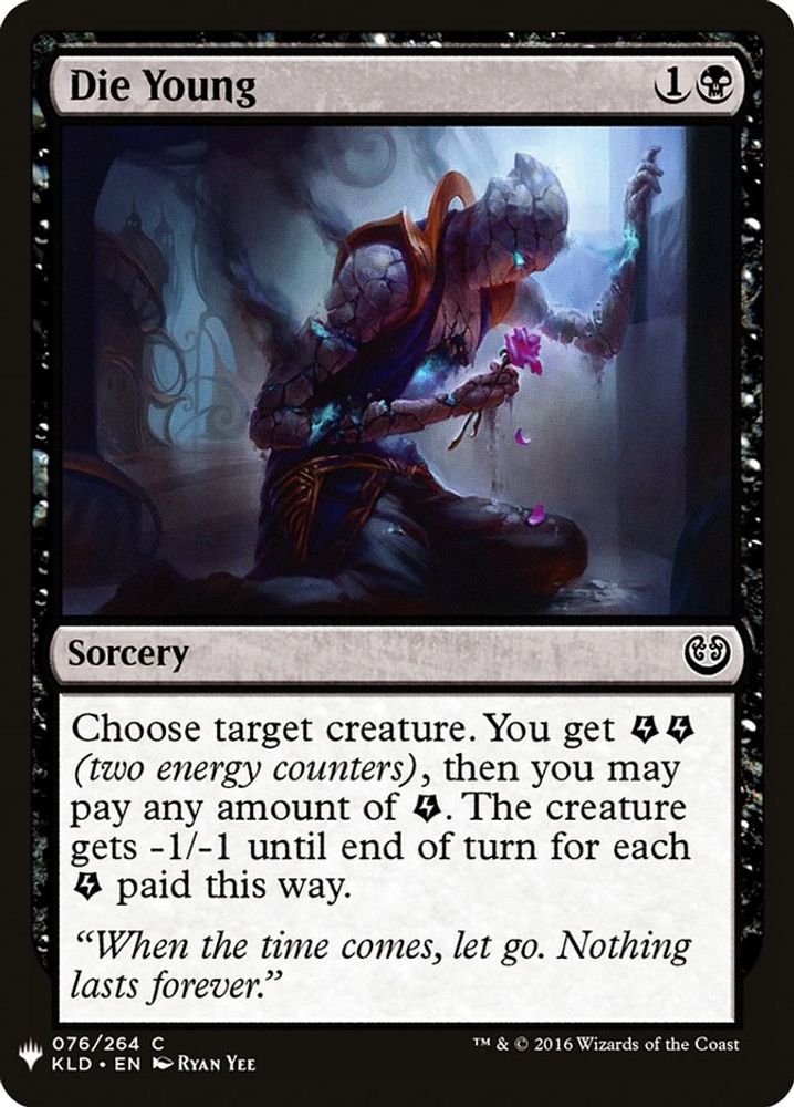 2026 Magic: The Gathering: The List Reprints (LIST) - Die Young (#KLD-76, Common) (, Near Mint)