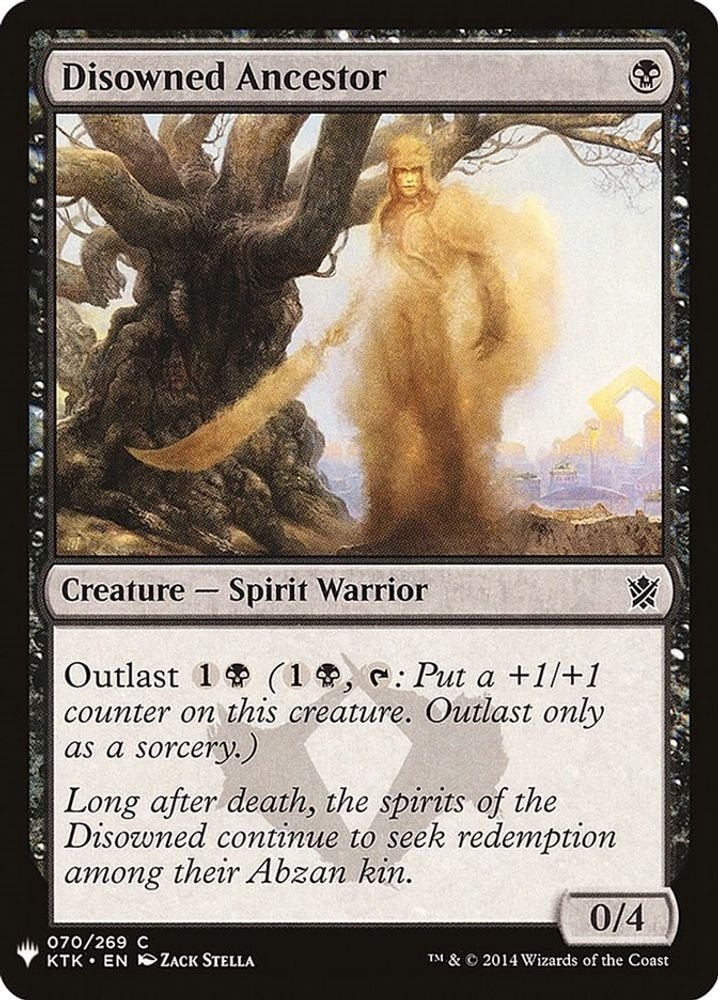 2026 Magic: The Gathering: The List Reprints (LIST) - Disowned Ancestor (#70, Common) (, Near Mint)