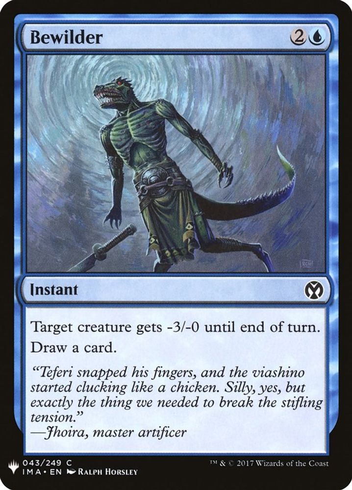 2026 Magic: The Gathering: The List Reprints (LIST) - Bewilder (#IMA-43, Common) (, Near Mint)