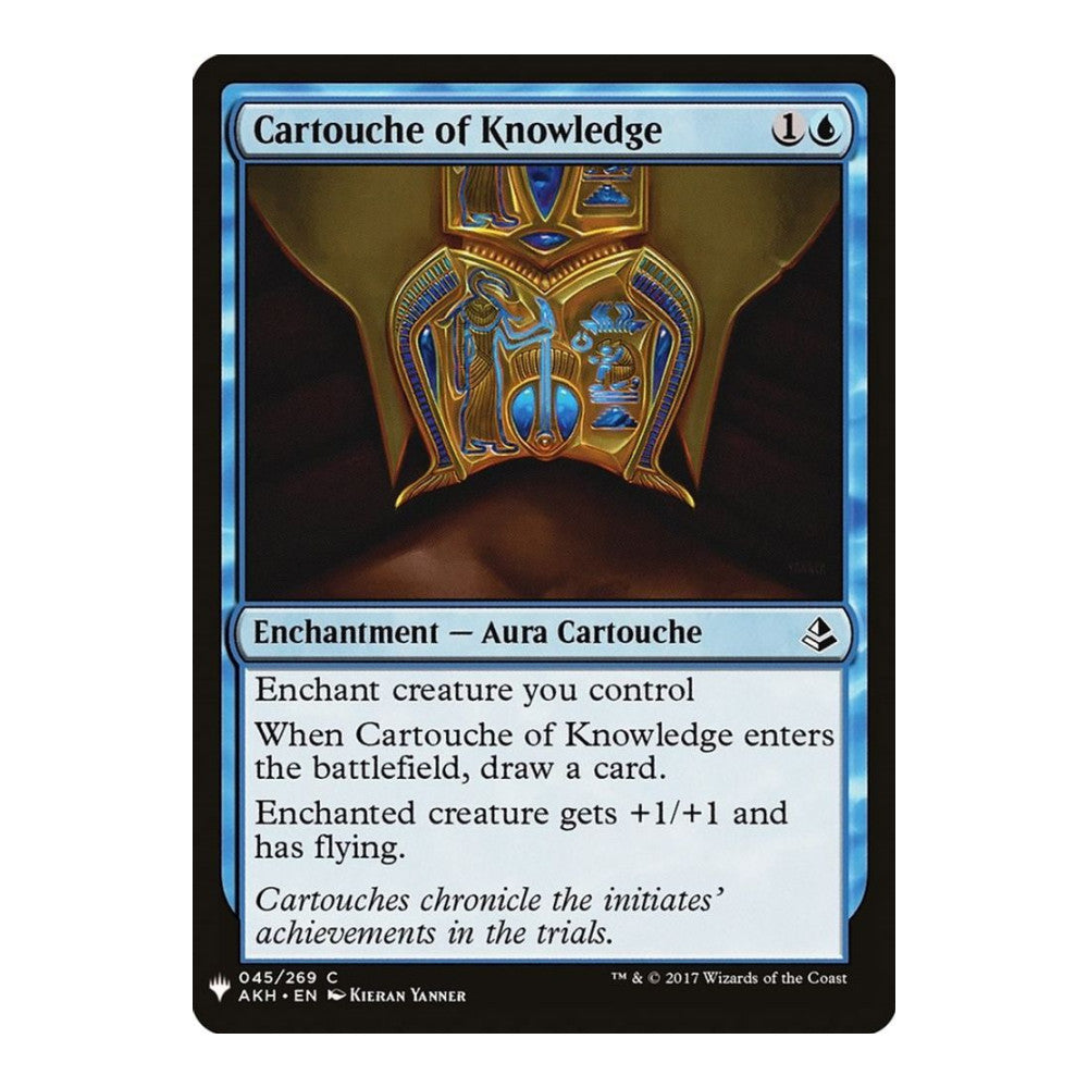 2026 Magic: The Gathering: The List Reprints (LIST) - Cartouche of Knowledge (#45, Common) (, Near Mint)