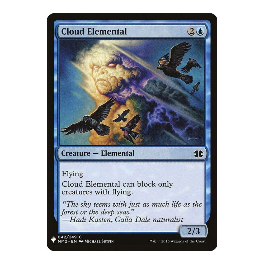2026 Magic: The Gathering: The List Reprints (LIST) - Cloud Elemental (#42, Common) (, Near Mint)