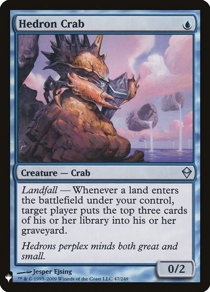 2026 Magic: The Gathering: The List Reprints (LIST) - Hedron Crab (#47, Uncommon) (, Near Mint)