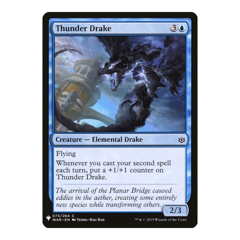 2026 Magic: The Gathering: The List Reprints (LIST) - Thunder Drake (#73, Common) (, Near Mint)