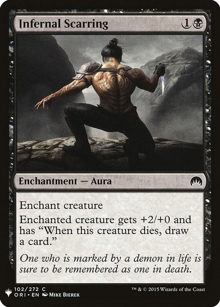 2026 Magic: The Gathering: The List Reprints (LIST) - Infernal Scarring (#ORI-102, Common) (, Near Mint)