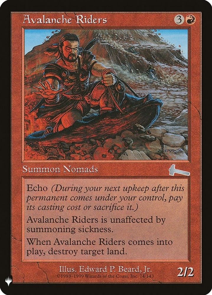 2026 Magic: The Gathering: The List Reprints (LIST) - Avalanche Riders (#74, Uncommon) (, Near Mint)