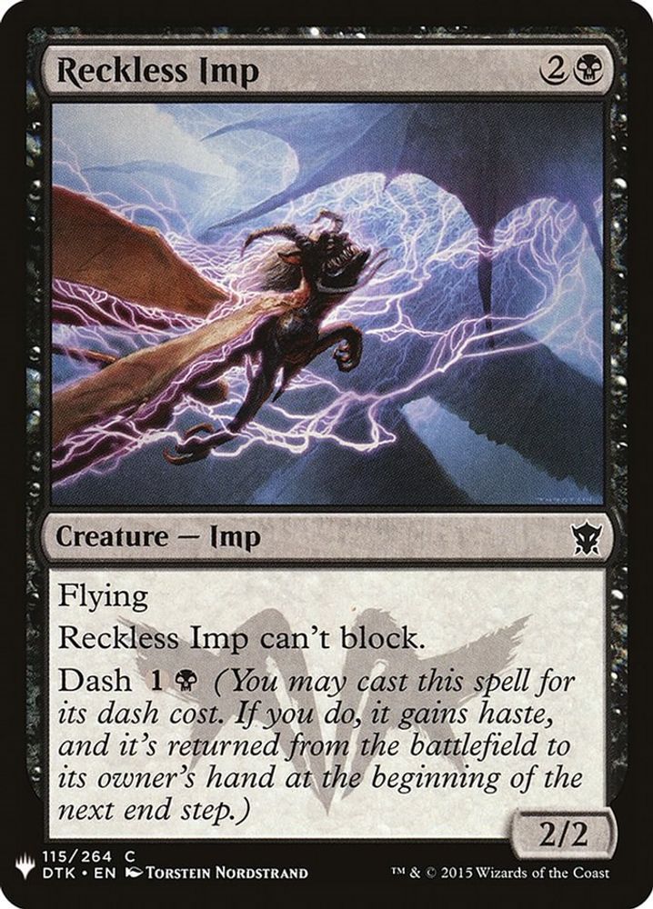 2026 Magic: The Gathering: The List Reprints (LIST) - Reckless Imp (#DTK-115, Common) (, Near Mint)