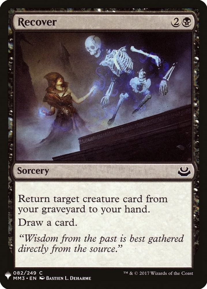 2026 Magic: The Gathering: The List Reprints (LIST) - Recover (#MM3-82, Common) (, Near Mint)