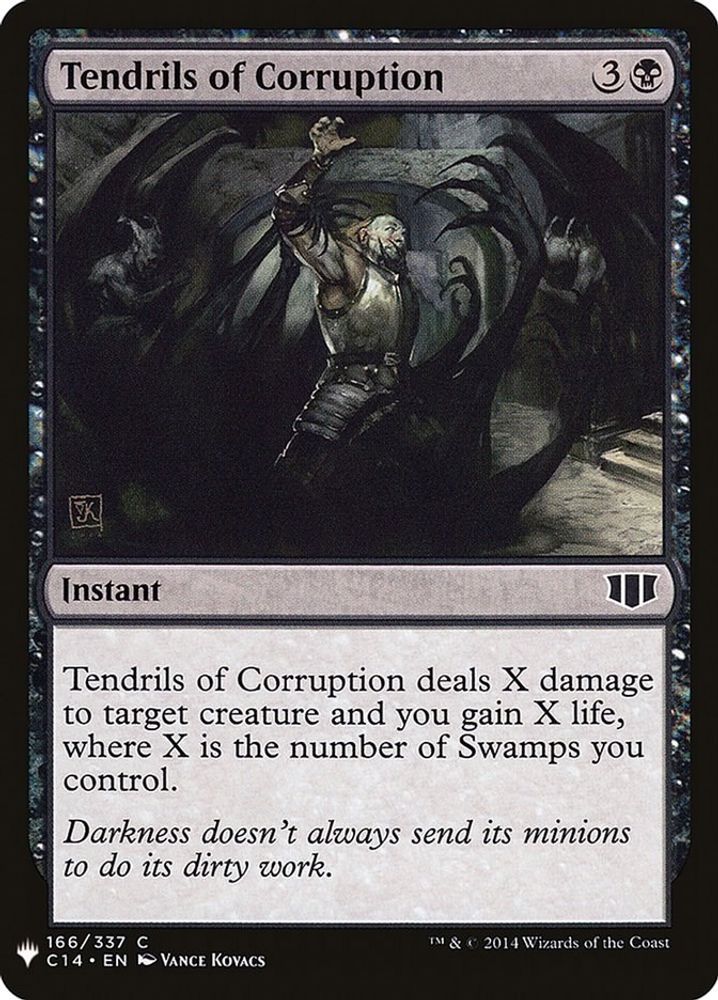 2026 Magic: The Gathering: The List Reprints (LIST) - Tendrils of Corruption (#C14-166, Common) (, Near Mint)